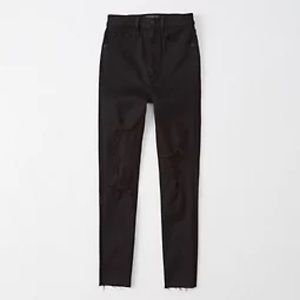 Abercrombie Skinny Black Jeans High Waisted